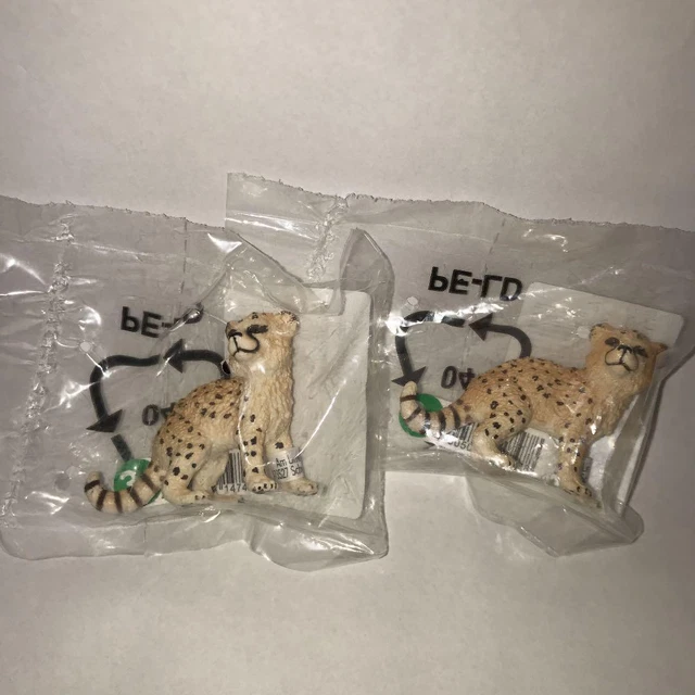 2 Schleich cheetah cubs No.263