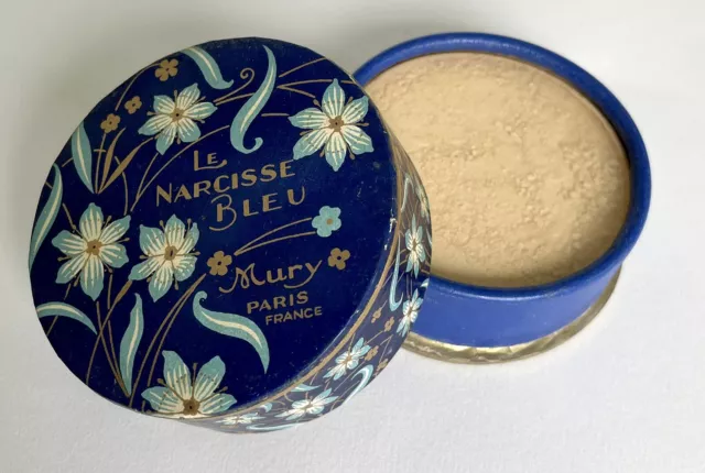 POUDRE ANCIENNE PARFUM « Le Narcisse Bleu » Mury Paris France EUR 45,00 -  PicClick FR