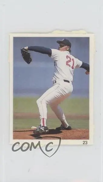 1989 Red Foley's Best Baseball Book Ever Stickers Roger Clemens #23