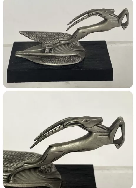 Chrysler Gazelle Hood Ornament 1983 Franklin Mint Fine Pewter Miniature