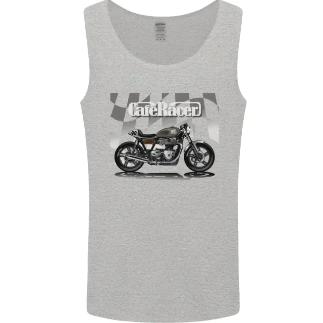 Cafe Racer Motorbike Motorcycle Biker Mens Vest Tank Top