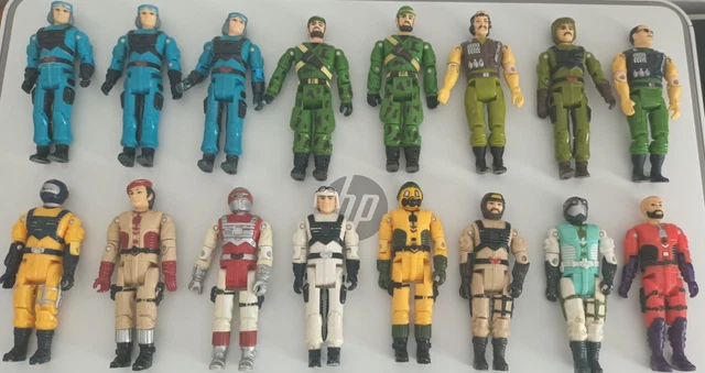 VINTAGE LOT GI Joe Bootleg LANARD Toys, The Corps 16 Figurines