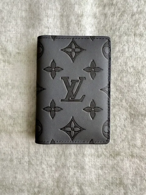 Louis Vuitton, Bags, Louis Vuitton Portefeuille Multiple Bifold Wallet  M629 Monogram Shadow Noir Bl