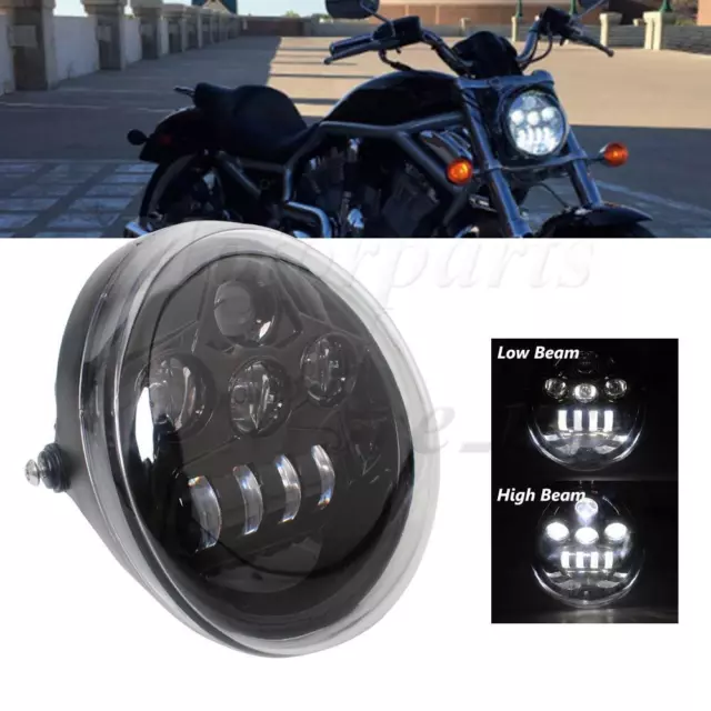 LED Scheinwerfer Hi/Lo Lampe passend für Harley Davidson VROD V-Rod VRSCA VRSCDX