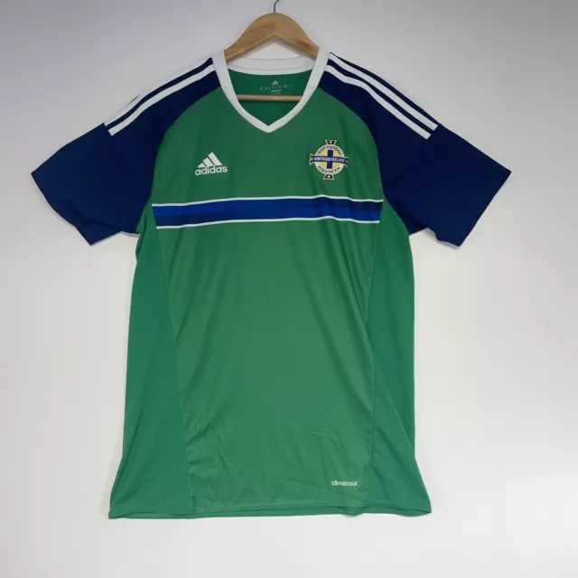 Northern Ireland 2016-2017 Home Football Shirt Adidas National Team Mens Size M