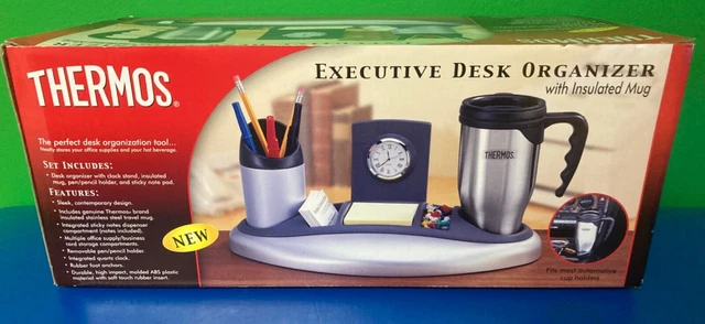 Thermos Executive Desk Organizer with Insulated Mug