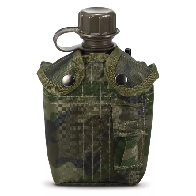 1L Outdoor Military Canteen Bottle Camping Hiking Survival Water Bottle Kettle