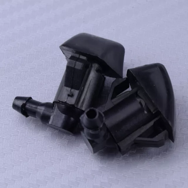 2pc 2 Holes Front Windshield Water Washer Spray Jet Nozzle fit for Mazda 3 5 6