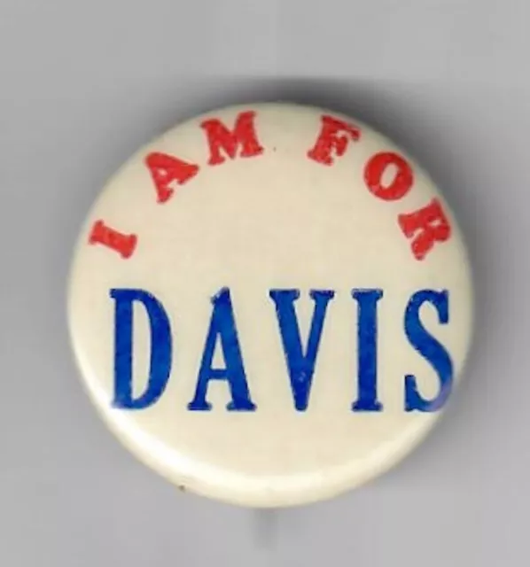 2 Term North Dakota GOP Governor John Davis (1957-1961) Campaign Button