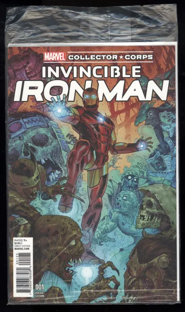 Invincible Iron Man (2015) #1 1st Print Marvel Collector Corps Villian Sealed NM