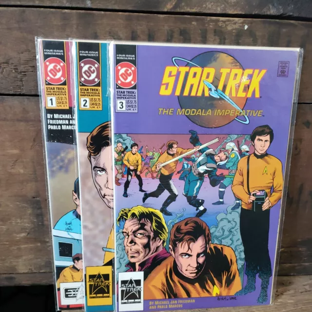 STAR TREK: THE MODALA IMPERATIVE 1-3  - 1991 DC Comics