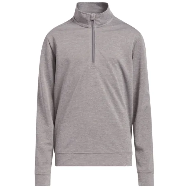adidas Junior Boys Half Zip Sweatshirt Grey Kids Golf Jumper Pullover Top