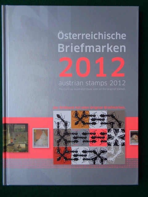 Österreich Austria Jahrbuch 2012 reich illustriert mit allen Ausgaben postfrisch