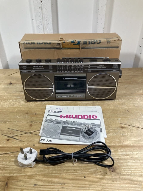 GRUNDIG RR 325 Stereo Radio Cassette Recorder In Original Box 30.00 PicClick UK