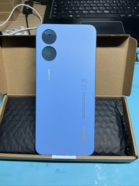 Cache Batterie (Vitre Arrière) Bleu Lac Pour Oppo A17 (CPH2477) - Neuf - Pièce De Remplacement Premium