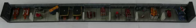 Thunderbirds Konami The Pod Vehicles Vol.1&2. Thunderbird 2 Hangar Bay All 7