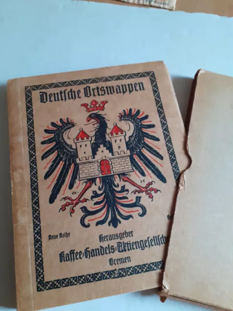 Kaffee HAG Sammelalbum "Deutsche Ortswappen" Heft 1 komplett aus 1925 2