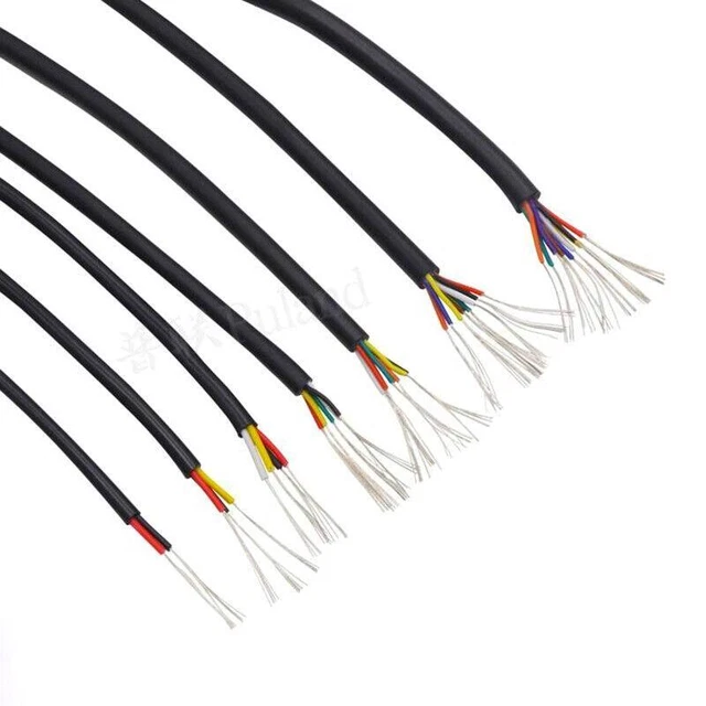 Cavo elettrico in PVC 30 AWG molto flessibile - cavo 2/3/4/5/6/7 fili - per elettrico