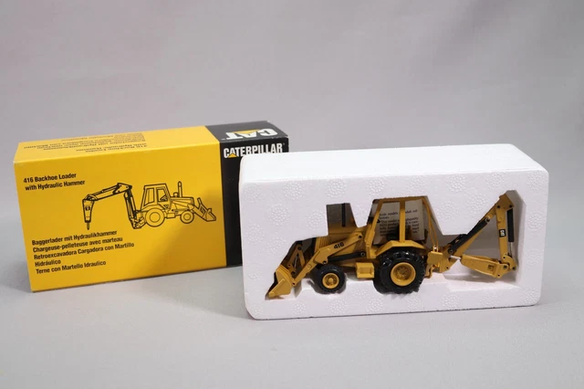 Miniature NZG 1/50 - Engin TP CAT 728 - Chargeuse Pelleteuse Avec Marteau - LG1710