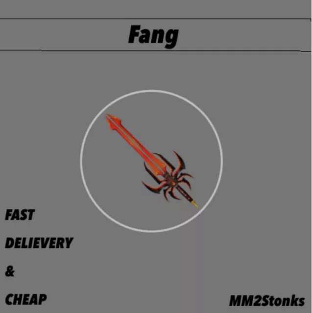 FANG🧡🤍🖤**LIGHTNING FAST DELIVERY**🧡🤍🖤MM2 GODLY ROBLOX