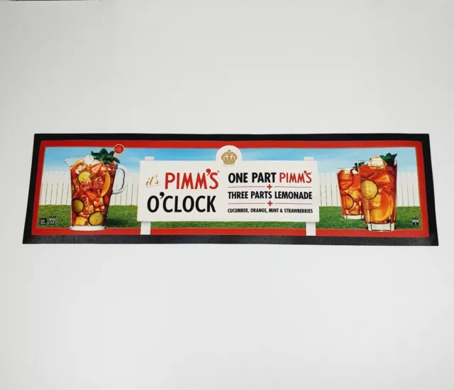 It's PIMMS O'Clock BAR MAT RUNNER RUBBER BACKED COLLECTOR MANCAVE