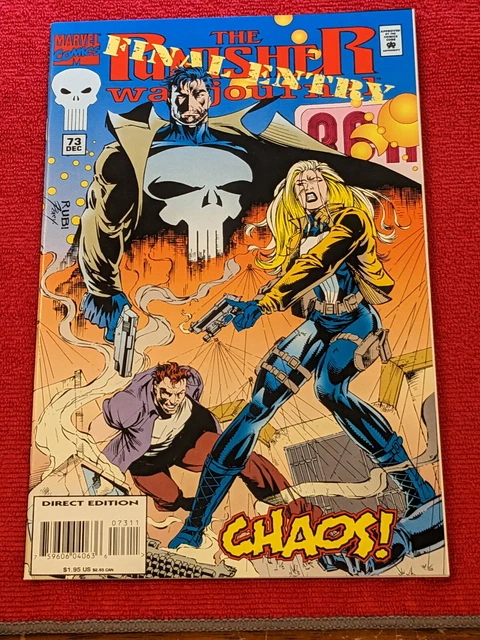 Punisher War Journal, Vol. 1 #73A 1994 Direct Edition Mel Rubi Art NM+.