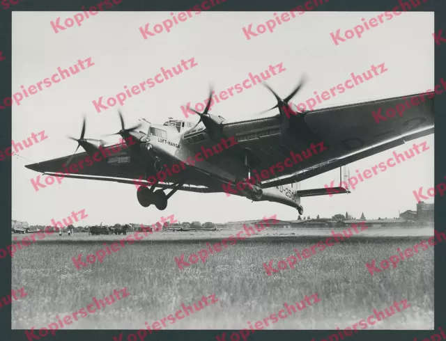 o. Foto Deutsche Lufthansa DLH Junkers G 38 D-2500 Start Take Off Tempelhof 1932