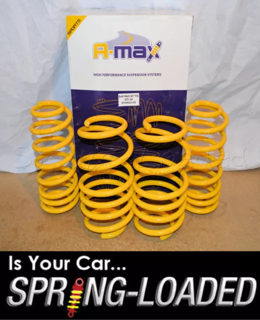 A-MAX Lowering Springs for VW Golf Mk5 GT-TDi / GTi 1K 2004-2009 up to -35mm
