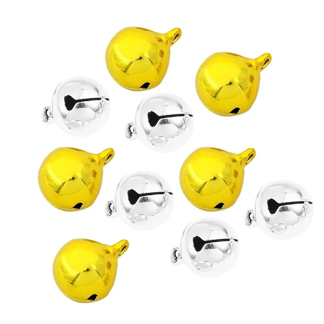 10 piezas 18 MM Prácticas Campanas Colgantes Metal Mascota Collar Accesorios