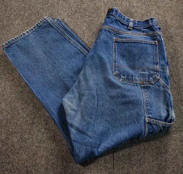 BEN DAVIS CARPENTER Jeans Size 42 Mens Blue Med Wash Straight Leg ...