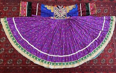Afghan Afghani Tribal Kuchi Boho Vintage Handmade Embroidery Dress Size S/M