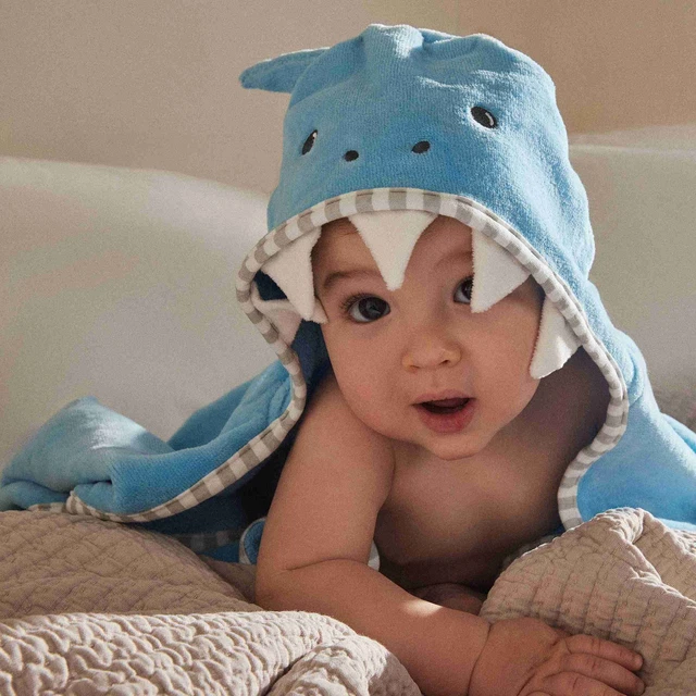 the littlest HOODED TOWEL, SHARK