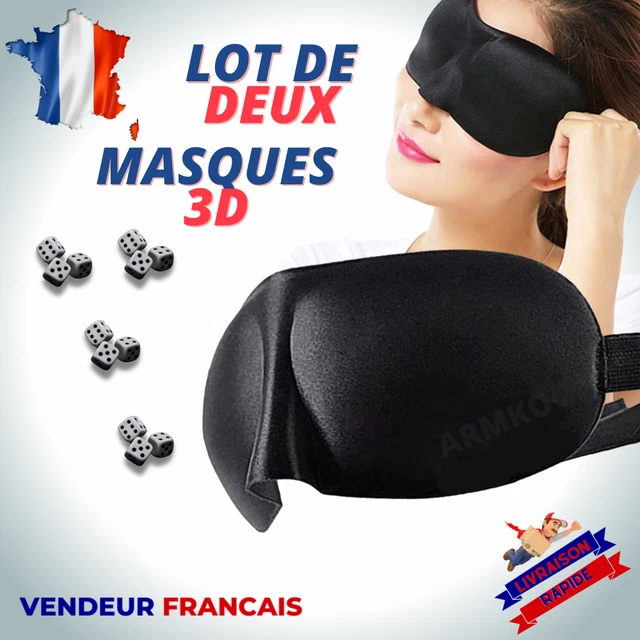 Masque de Sommeil 3D  Accessoire Voyage Confort –