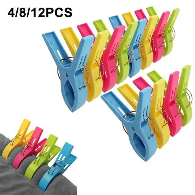Beach Towel Clips Plastic Quilt /For Laundry Sunbed Lounger Clothes Pegs       .