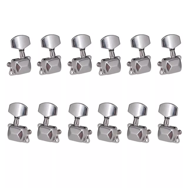 fr 6pcs Guitar Tuning Pegs Left Right Tuner Machine Heads for Folk Electric Guit