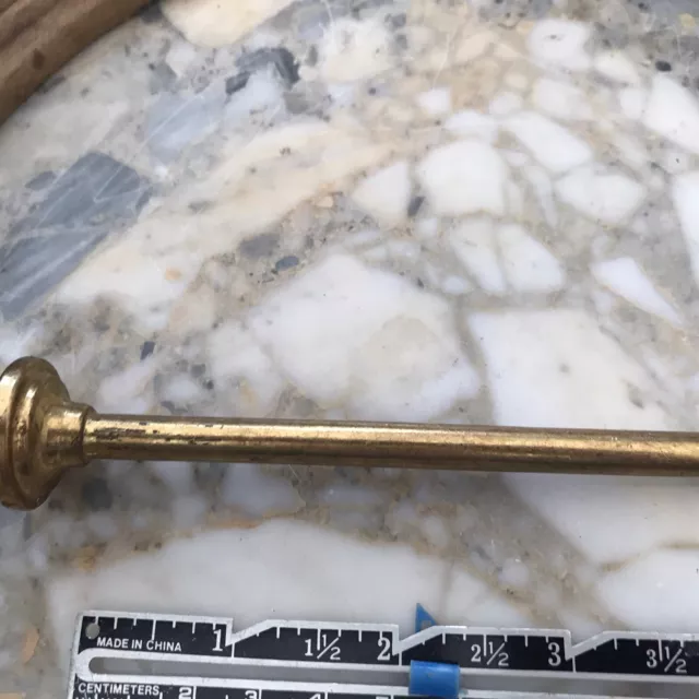 Vintage PAIR French Gold Brass Drapery Curtain Tiebacks Holdback Art Deco 6” 5