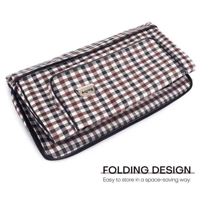 3-Layers Expandable Duffel Bag Suitcase Collapsible Rolling Wheeled Luggage Bag 12