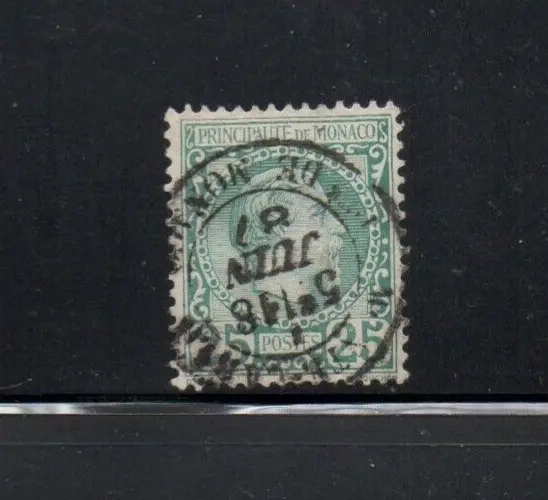 1885 MONACO 25c. SG 6 - CV £100