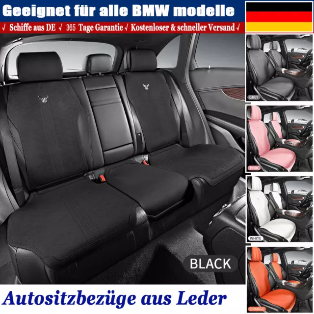 Autositzbezüge Komplettset Wildleder Vorne Hinten Sitzbezug für BMW