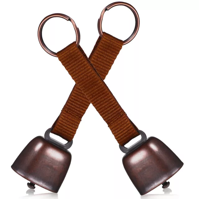 Bear Bell Metal Cowbell with Strap 2Pcs Antique Pet Tracker Noise Maker-IP