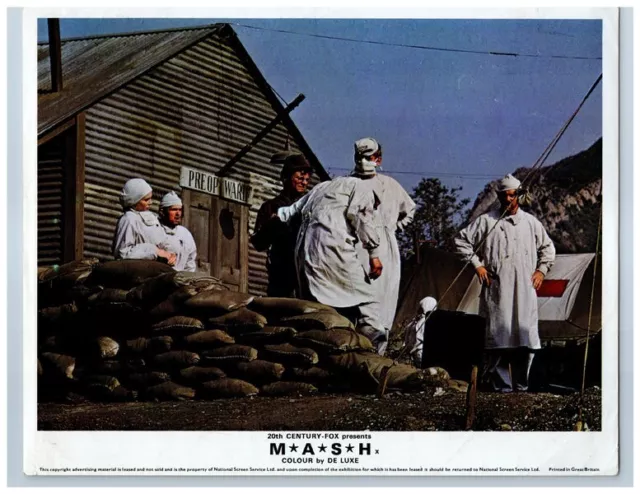 MASH Original Lobby Card 1970 Donald Sutherland Elliott Gould Gary Burghoff