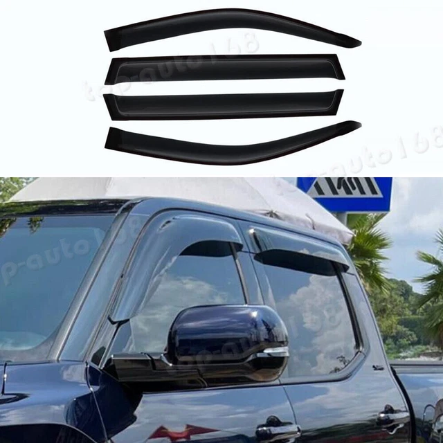 FOR TOYOTA TUNDRA 20222024 Smoke Window Visor Vent Shades Sun Rain