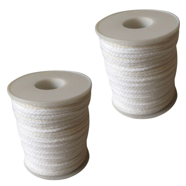 2 rollos lámpara de aceite mechas planas para hacer velas suministros de artesanía