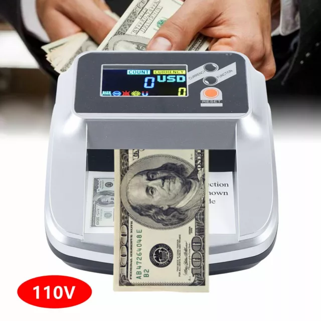 Money Cash Checking Counting Counterfeit Detector UV MG Bill Counter Machine usa