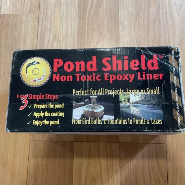 Blue 1.5 Quart Kit Pond Armor Shield Non Toxic Epoxy Sealer Pond Liner Paint NEW