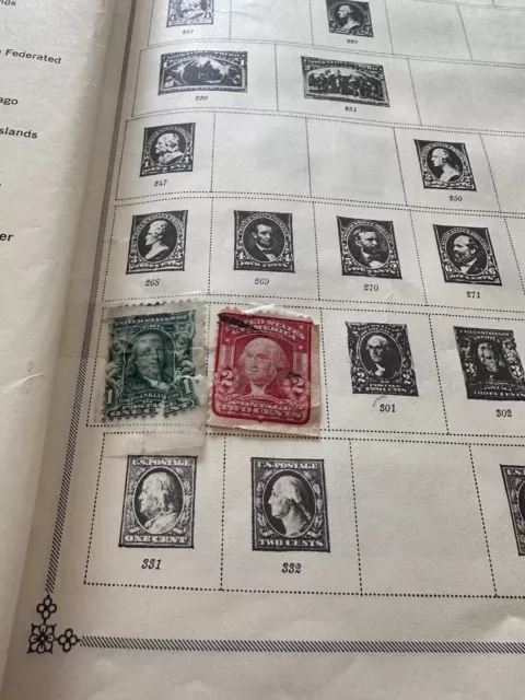 Scott’s Modern World Stamp Album w/196 Stamps Included Will Hold Up To 25,000 3