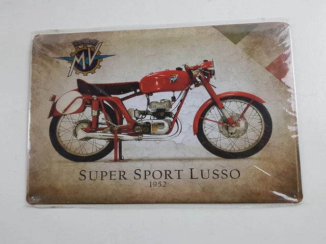 Plaque Dibond MV Agusta - Panneau Déco Garage Moto, Alu, Fabrication Française
