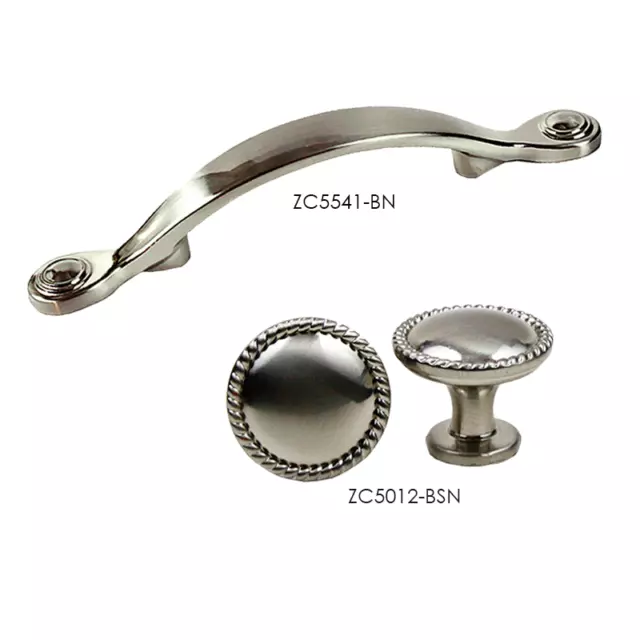 Knobs Pulls Handles Kitchen/Bathroom Cabinet Hardware in Brushed Nickel ZC5512