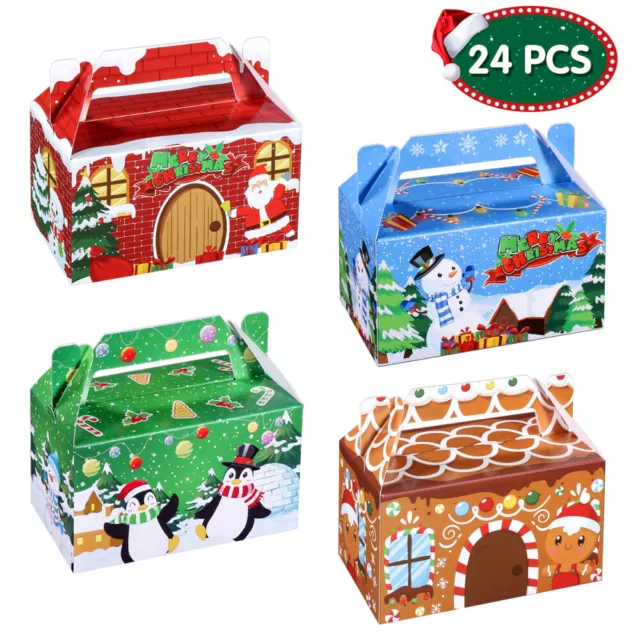 Holiday Bakery Boxes Christmas Biscuit Boxes Christmas Party Supplies