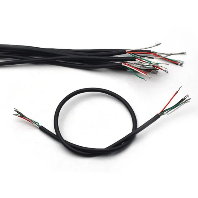 Premium Shielded 4 Conductor Pickup Wire for Rugged Guitar Circuit Ha